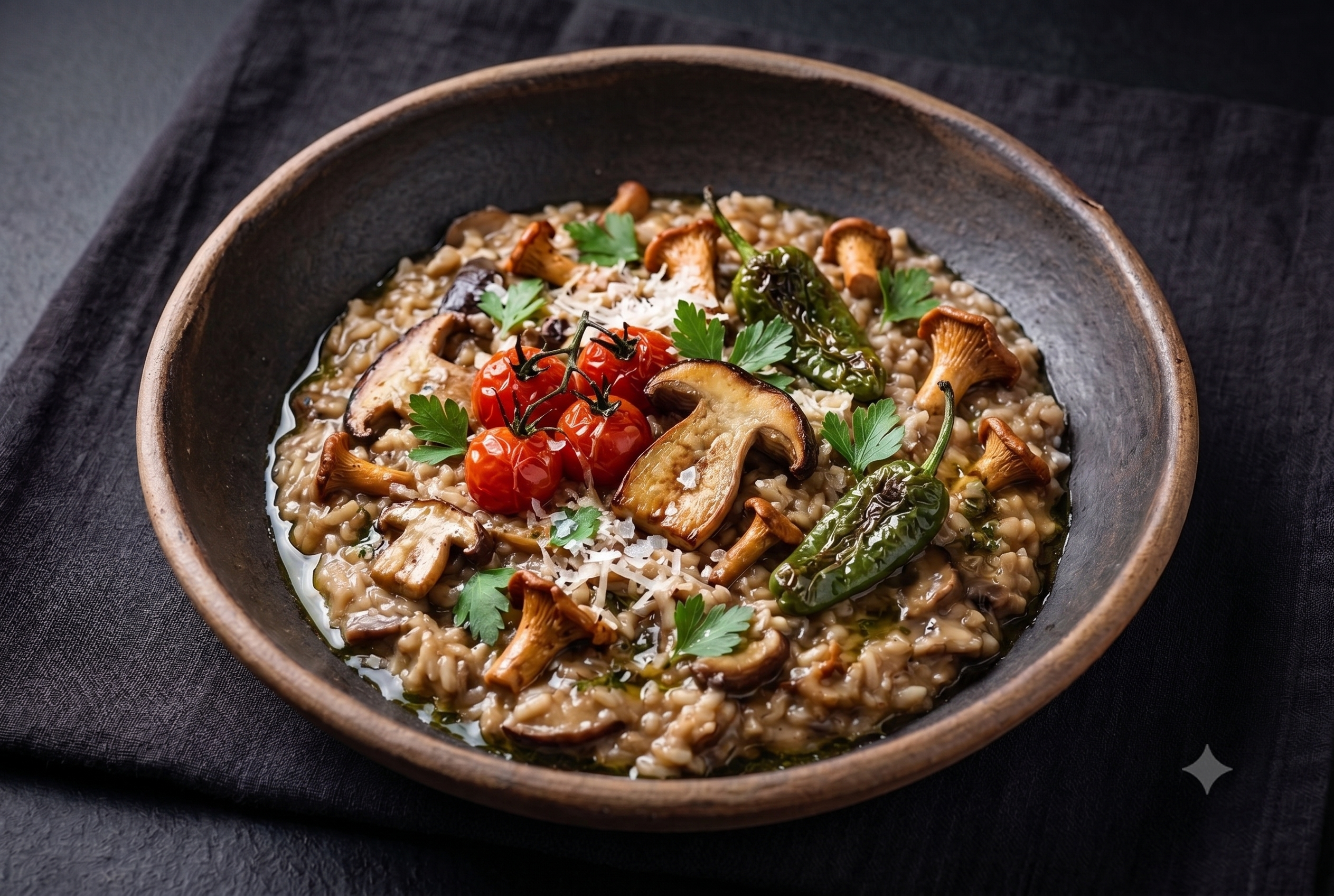 Foto del risotto de hongos